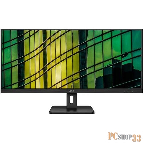 МОНИТОР 34 AOC U34E2M Black (VA, 3440x1440, 100Hz, 4 ms, 178°/178°, 300 cd/m, 20M:1, +2xHDMI 2.0, +DisplayPort 1.2)