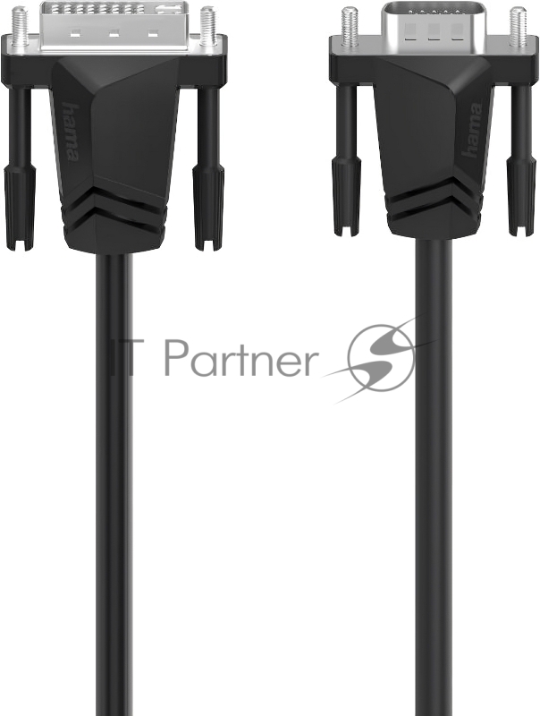 Кабель Hama H-200714 00200714 DVI-I(m) VGA (m) 1.5м черный