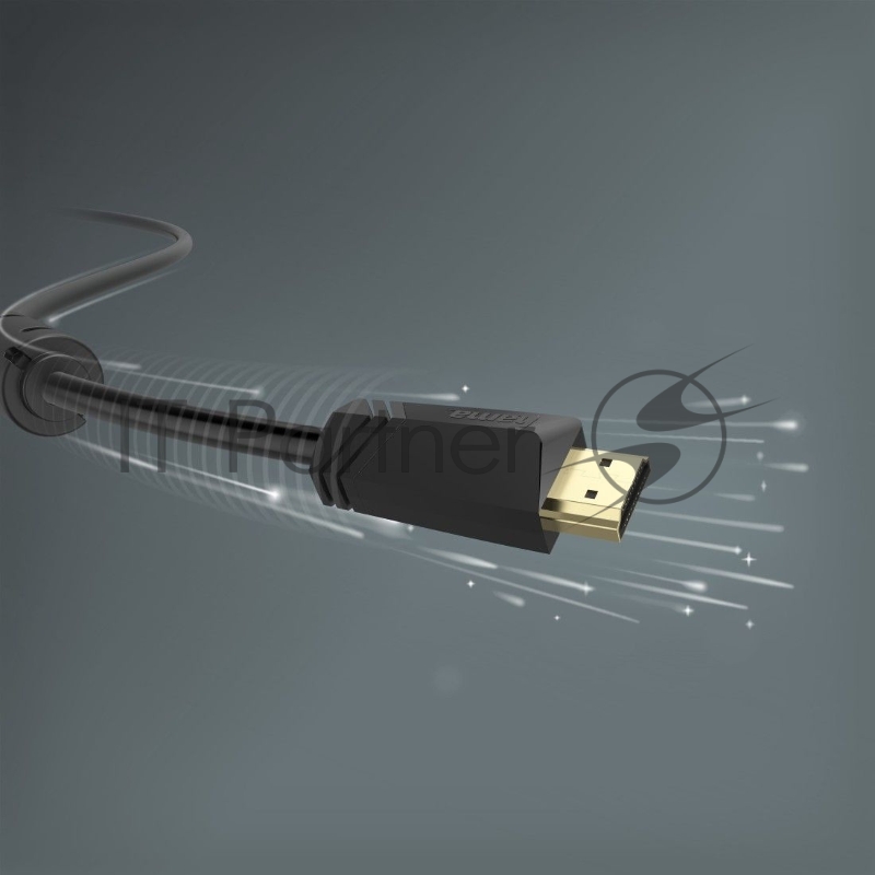 Кабель аудио-видео Hama H-205009 HDMI/HDMI (f) 10м. феррит.кольца Позолоченные контакты черный (уп.:1шт) (00205009)