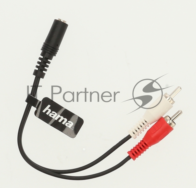 Адаптер Hama H-205186 00205186 Jack 6.3 (f) 2xRCA (m) 0.1м черный