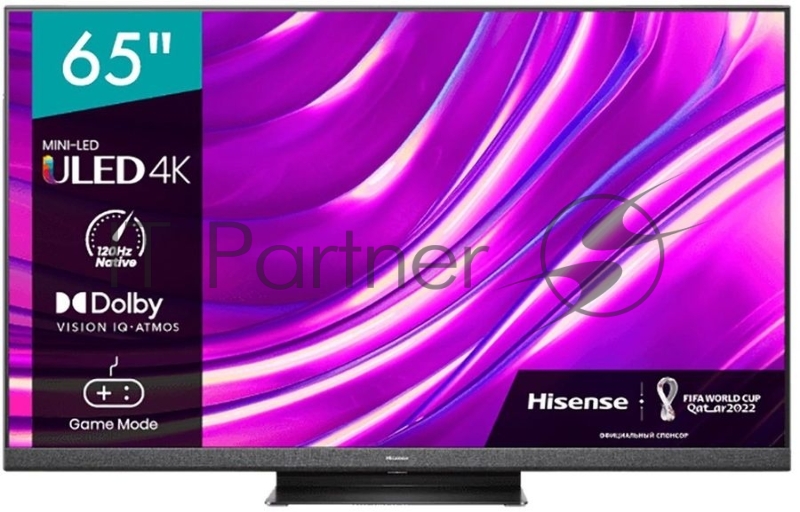 Телевизор QLED Hisense 65 65U8HQ темно-серый 4K Ultra HD 120Hz DVB-T DVB-T2 DVB-C DVB-S DVB-S2 USB WiFi Smart TV