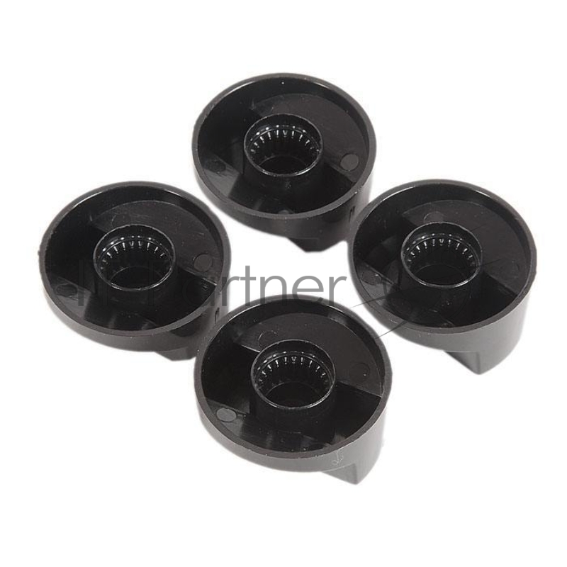 Ручка управления для плиты, универсальная (черная), комплект 4 шт.