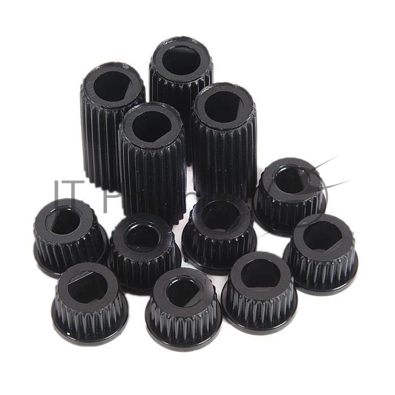 Ручка управления для плиты, универсальная (черная), комплект 4 шт.