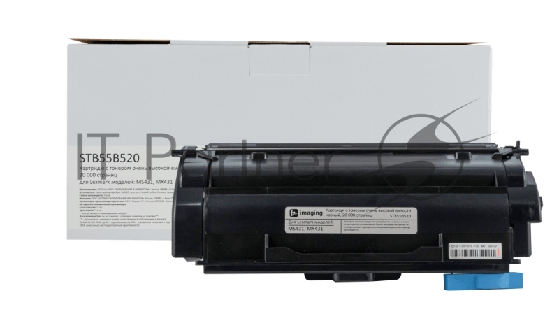 Картридж F+imaging черный, 20000 стр. для Lexmark MS431, MX431 (аналог 55B5X0E)