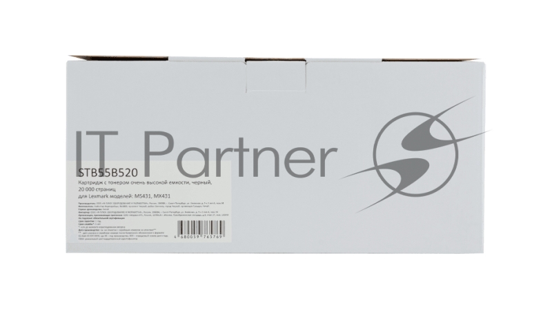 Картридж F+imaging черный, 20000 стр. для Lexmark MS431, MX431 (аналог 55B5X0E)