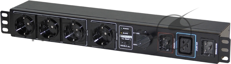 Модуль внешней обводной цепи с управляемым выходом (с розетками Sсhuko, для ИБП 1ф. 1-3 кВА) MBU 3K-220V