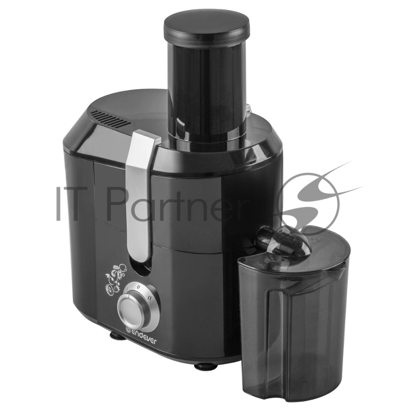 Соковыжималка центробежного типа электрическая Endever Sigma 77, черный/стальной, 1800 Вт, 15 000 об/мин, два уровня скорости, 2 шт./уп.