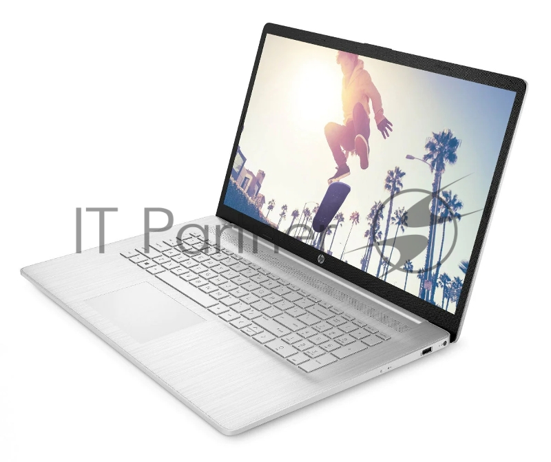 Ноутбук HP 17-cp0321nw Ryzen 5 5500U 8Gb SSD512Gb AMD Radeon 17.3 IPS FHD (1920x1080) Windows 11 Home English silver WiFi BT Cam (5A5L8EA)