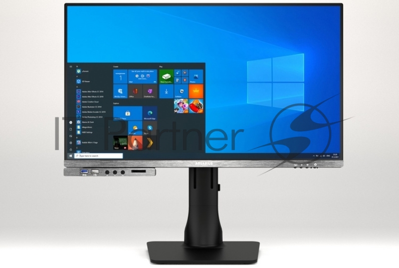 Моноблок Aquarius Mnb Pro T904 R53 23.8 Core i5 10500/8Gb/SSD 256GB/1 x DP, 1 x HDMI,1 x COM, Camera 5Mpix,DVD-RW/WiFi/BT/USB KB+Mouse/No OS/МПТ