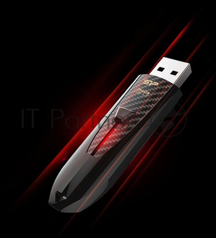 Флеш Диск Silicon Power 256Gb Blaze B25 SP256GBUF3B25V1K USB3.0 черный