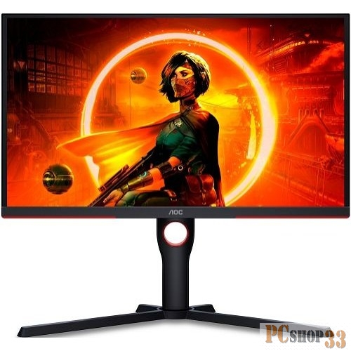 МОНИТОР 25 AOC AGON 25G3ZM Black-Red с поворотом экрана (VA, 1920x1080, 240Hz, 0.5 ms, 178°/178°, 300 cd/m, 80M:1)