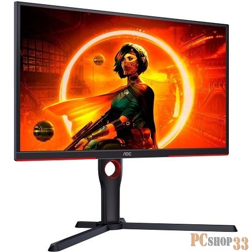МОНИТОР 25 AOC AGON 25G3ZM Black-Red с поворотом экрана (VA, 1920x1080, 240Hz, 0.5 ms, 178°/178°, 300 cd/m, 80M:1)