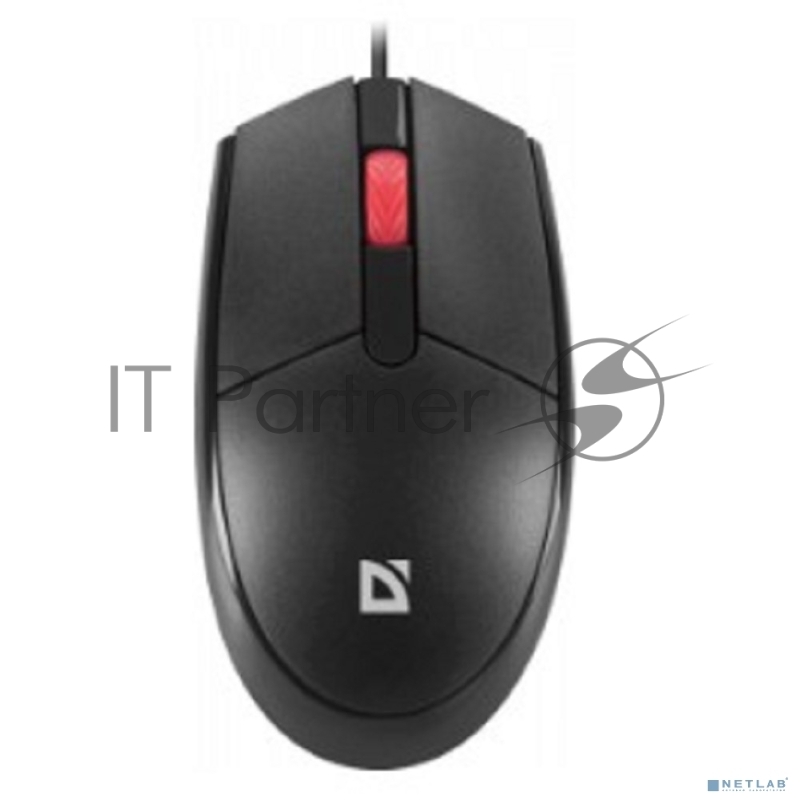 Мышь проводная Defender оптическая Delta MM-523 черн,3D,бесшумная,1,8м
