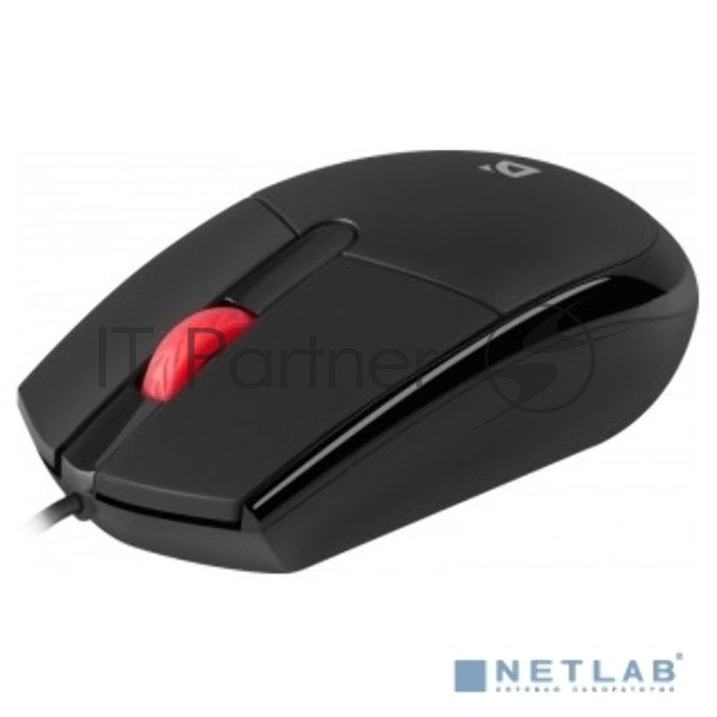 Мышь проводная Defender оптическая Delta MM-523 черн,3D,бесшумная,1,8м