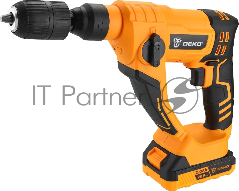 Перфоратор Deko DKCH20 патрон:SDS-plus уд.:1.2Дж 40Вт аккум. (кейс в комплекте)