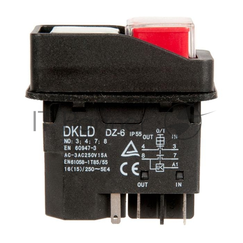 Выключатель для бетономешалки/плиткореза, 5 контактный (G1067-1) 301108