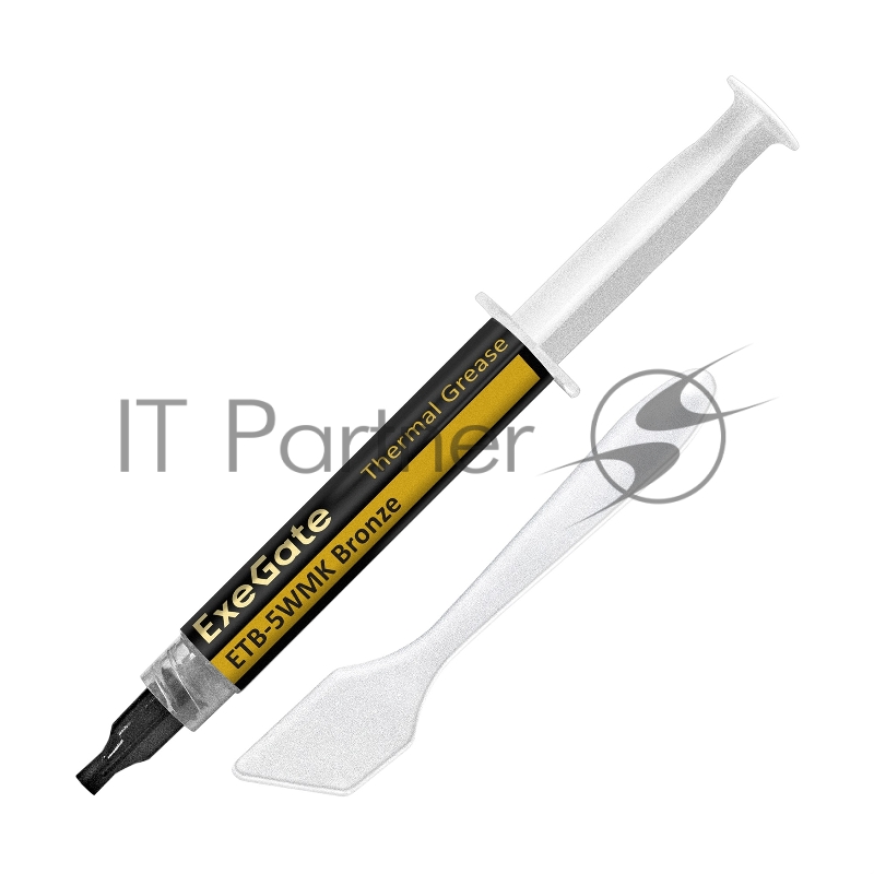 Термопаста ExeGate ETB-5WMK Bronze (4,9 Вт/(м•К), 5г, шприц с лопаткой)