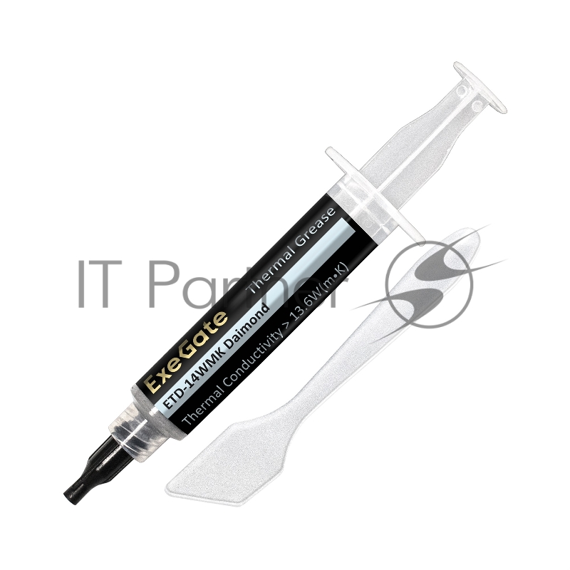 Термопаста ExeGate ETD-14WMK Daimond (13,6 Вт/(м•К), 6г, шприц с лопаткой)