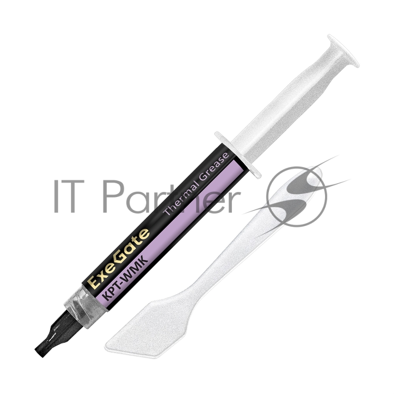 Термопаста ExeGate KPT-WMK (0,8 Вт/(м•К), 5г, шприц с лопаткой)