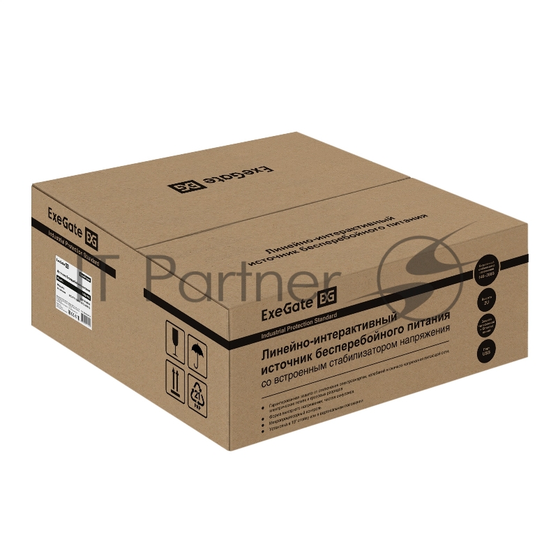 ИБП Pure Sine Wave ExeGate SinePower UHB-3000.LCD.AVR.1SH.4C13.RJ.U <3000VA/2400W, LCD, AVR, 1*Schuko+4*C13, RJ45/11, USB, Rackmount 2U/Tower, металлический корпус, Black>