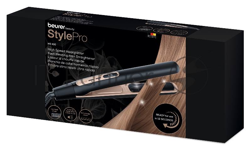 Выпрямитель Beurer HS100 45Вт черный (макс.темп.:220С)