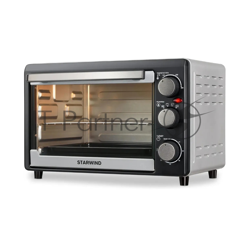 Мини-печь Starwind SMO2044 18л. 1200Вт серебристый