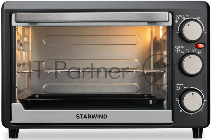 Мини-печь Starwind SMO2044 18л. 1200Вт серебристый