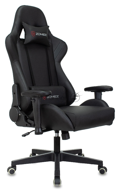 Кресло игровое Zombie Formula черный/карбон эко.кожа крестов. пластик