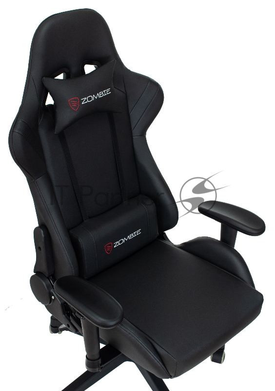 Кресло игровое Zombie Formula черный/карбон эко.кожа крестов. пластик