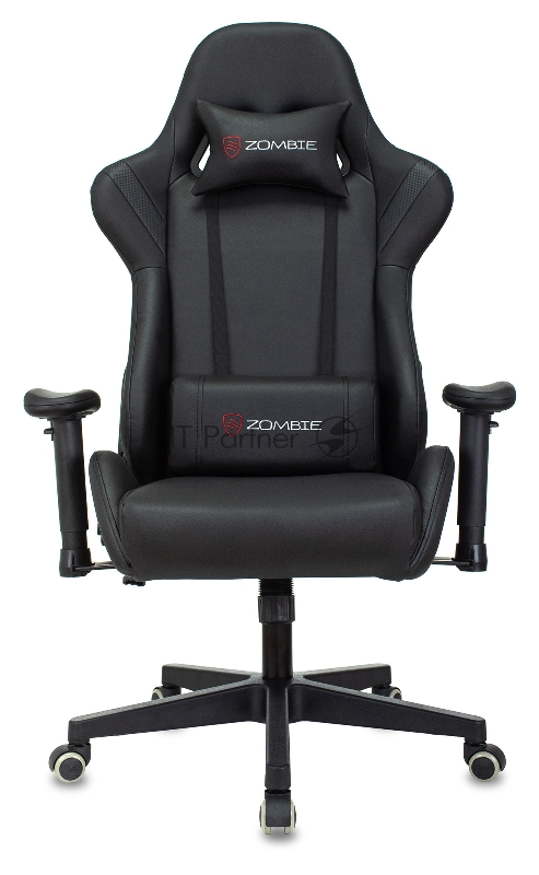 Кресло игровое Zombie Formula черный/карбон эко.кожа крестов. пластик