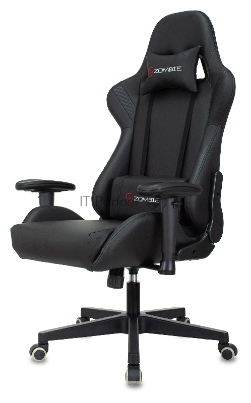 Кресло игровое Zombie Formula черный/карбон эко.кожа крестов. пластик