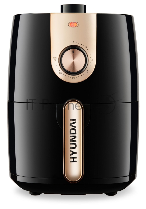 Аэрогриль Hyundai HYF-2057 1000Вт черный/серебристый