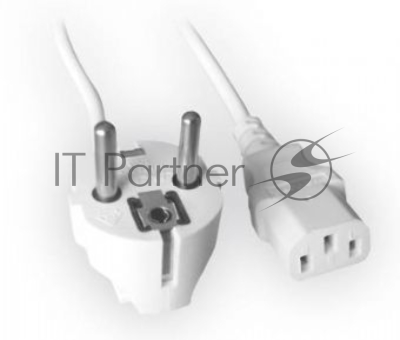 Кабель питания Gembird 1.8м, VDE(0.75мм), белый, с зазем., пакет PC-186W-VDE