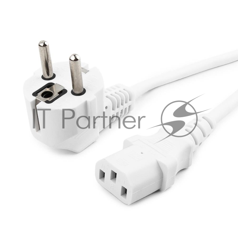 Кабель питания Gembird 1.8м, VDE(0.75мм), белый, с зазем., пакет PC-186W-VDE