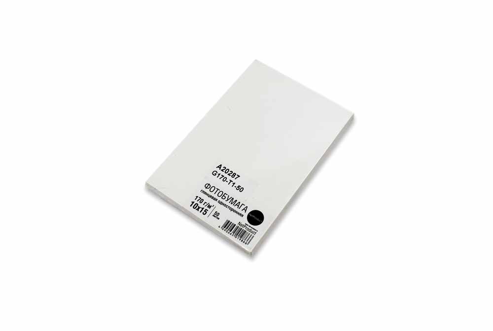 Фотобумага NetProduct глянцевая односторонняя, 10x15 см, 170 г/м2, 50 л.