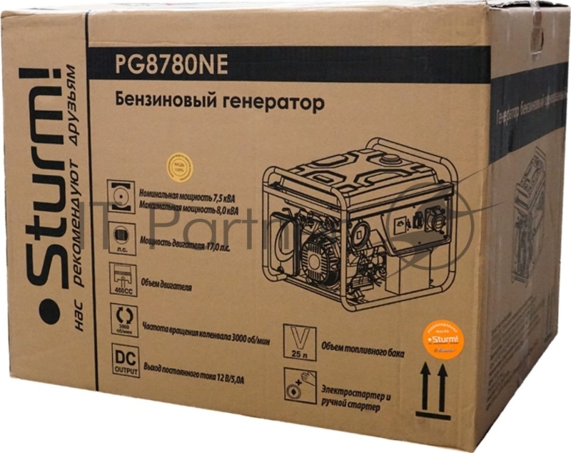 Генератор Sturm! PG8780NE 8кВт