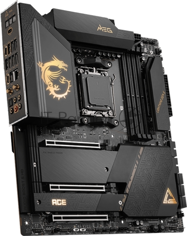 Материнская плата MSI MEG X670E ACE, AM5,4DDR5,3PCI -Ex16,4M.2,6SATA3,3USB 3.2 Gen2x2,10USB3.2 Gen2,4USB3.2 (004169)