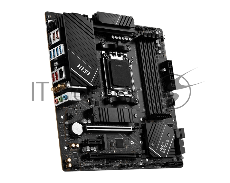 Материнская плата MSI PRO B650M-A WIFI, B650, AM5, 4DDR5, 2PCI - Ex16, 1PCIEx1, 2M.2, 4SATA3