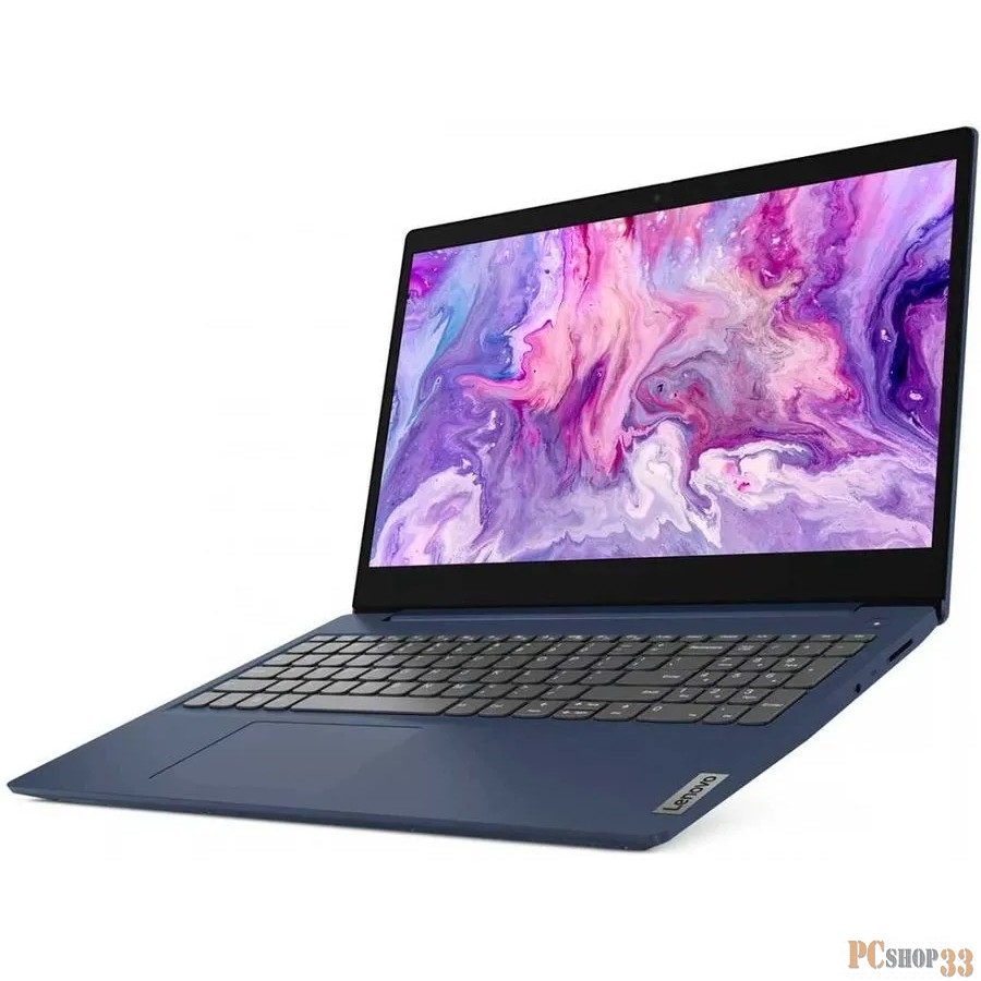 Ноутбук Lenovo IdeaPad 3 15IIL05 Core i3 1005G1 8Gb SSD512Gb Intel UHD Graphics 15.6 IPS FHD (1920x1080) Windows 10 Home blue WiFi BT Cam