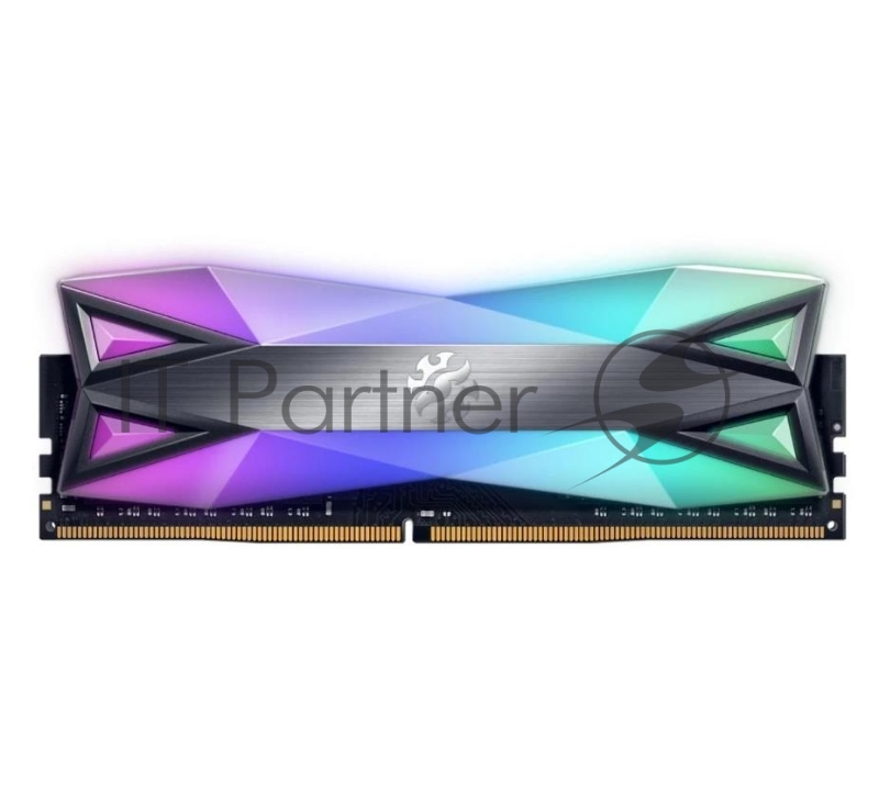 Модуль памяти ADATA 16Gb DDR4 UDIMM, XPG SPECTRIX D60, 3600MHz CL18-22-22, 1.35V, RGB + Серый Радиатор