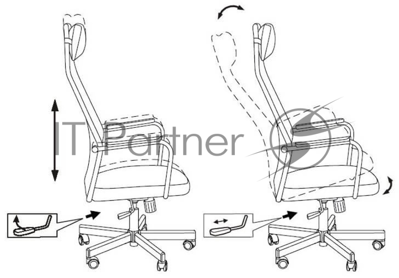 Кресло игровое Zombie ONE черный/красный сиденье черный текстиль/эко.кожа с подголов. крестов. металл