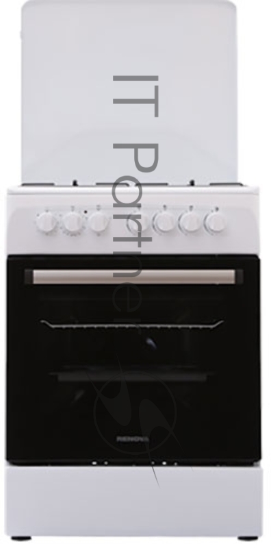 Плита RENOVA SG6E-TDW комбинированная белый