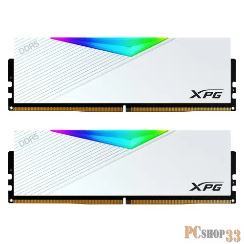 Модуль памяти ADATA 32Gb (2 x16GB) DDR5 UDIMM, XPG Lancer RGB, 5600 MHz CL36-36-36, 1.25V, RGB + Белый Радиатор