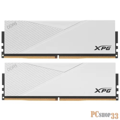 Модуль памяти ADATA 32Gb (2 x16GB) DDR5 UDIMM, XPG Lancer, 5600 MHz CL36-36-36, 1.25V, Белый Радиатор