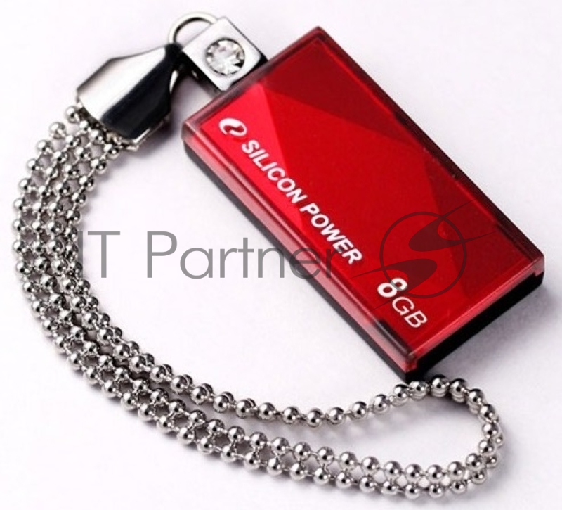 Флеш Диск Silicon Power 8Gb Touch 810 SP008GBUF2810V1R USB2.0 красный