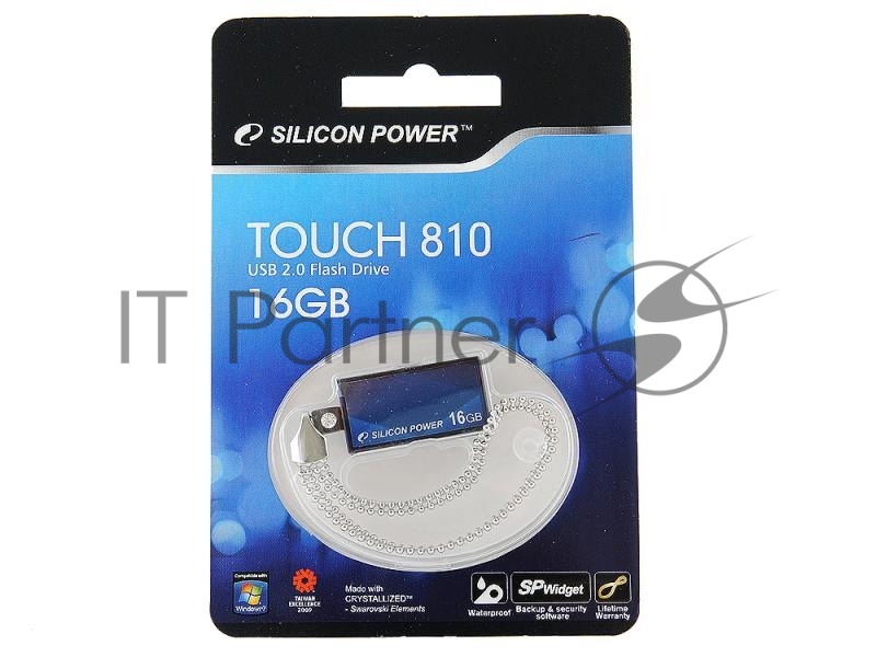 Флеш Диск Silicon Power 16Gb Touch 810 SP016GBUF2810V1B USB2.0 синий