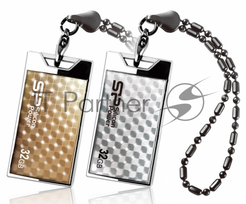 Флеш Диск Silicon Power 32Gb Touch 851 SP032GBUF2851V1G USB2.0 золотистый