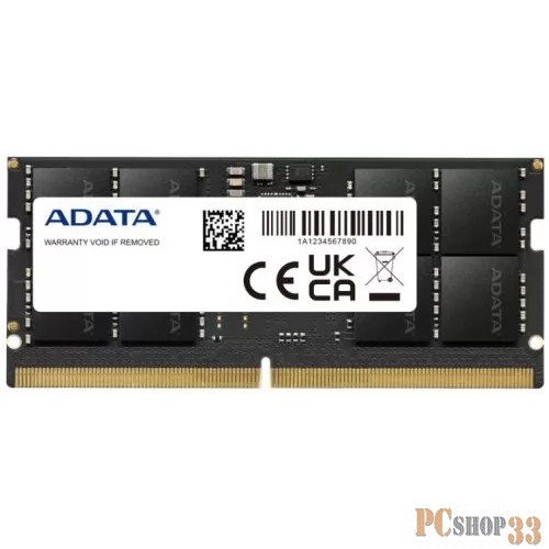 Модуль памяти 32GB ADATA DDR5 4800 SO DIMM AD5S480032G-S Non-ECC, CL40, 1.1V, RTL