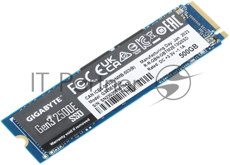 Твердотельный накопитель SSD M.2 GIGABYTE Gen3 2500E SSD 500GB G325E500G (844370)