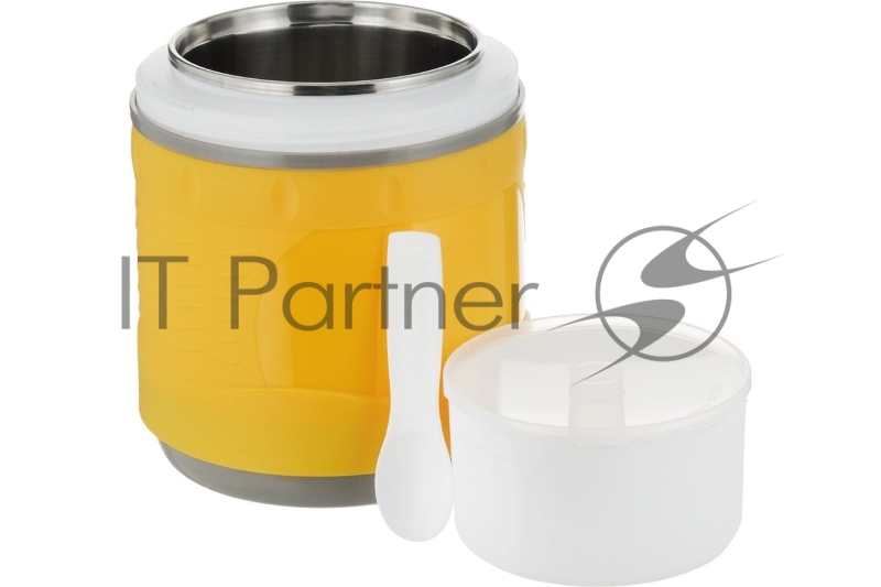 Термос Diolex DXС-1200-2Y 1200 мл желтый, оранжевый, пищевой пластик. с колбой из нерж. стали